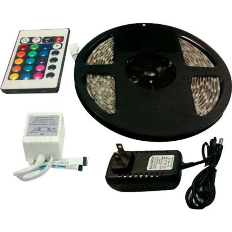 Fita LED 3528 rgb - Rolo de 5 Metros - Bivolt - com Fonte