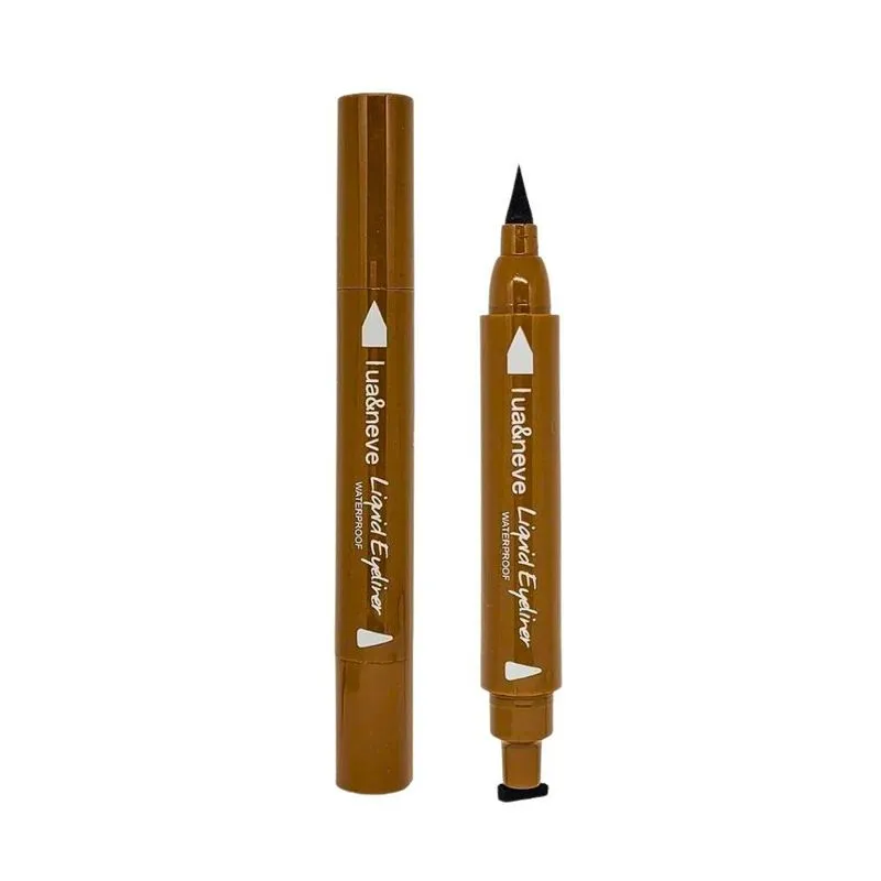 Caneta Delineadora Double Head Lua E Neve Waterproof Preto