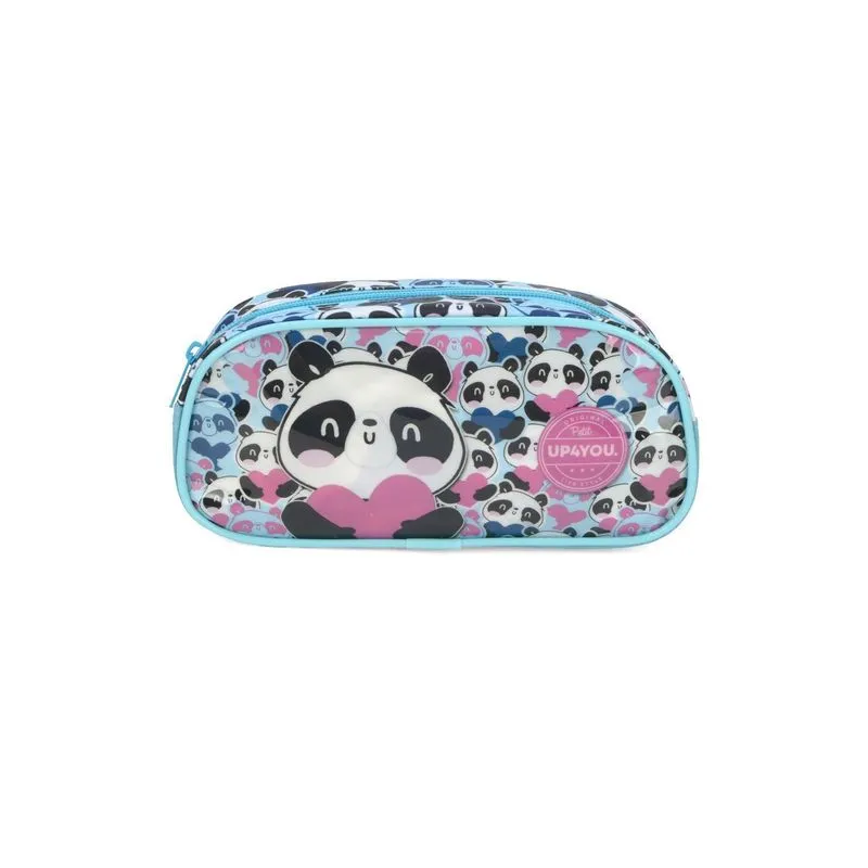 Estojo Ursinho Panda Corações Penal Bolsa Para Lápis Meninas