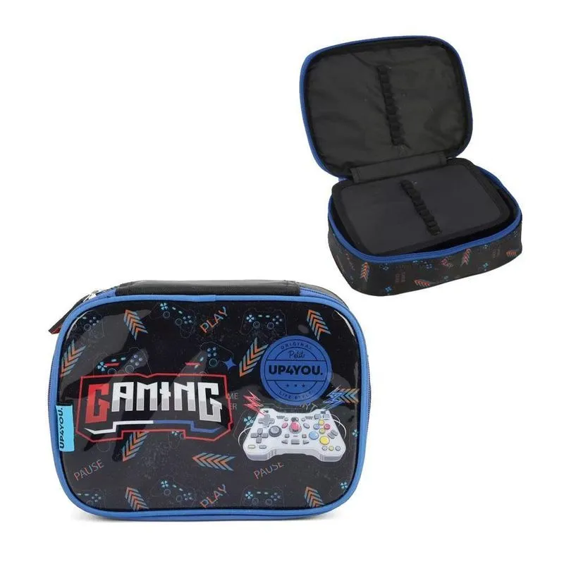 Estojo Baú Up4You Gaming Controle Azul Luxcel