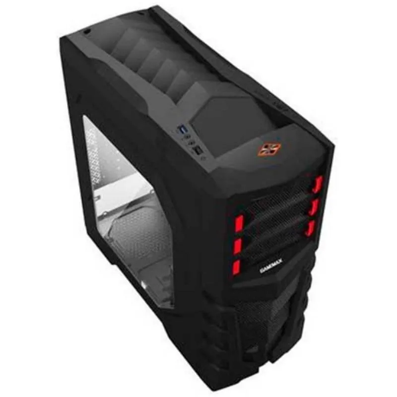 Gabinete ATX - Gamemax G530R - Preto/Vermelho