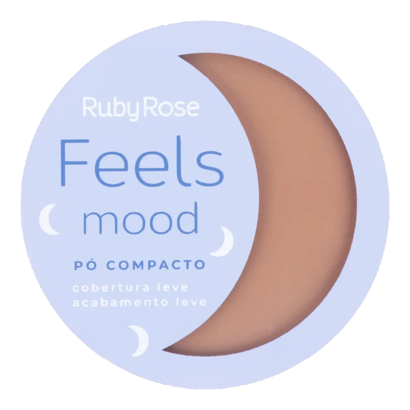 Pó Compacto Ruby Rose Feels Mood Cor 05 R:HB-7232 PO COMPACTO RUBY ROSE FEELS MOOD R:HB-7232