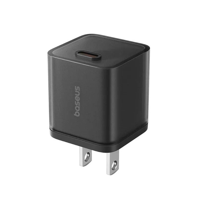 Cargador Rápido Tipo C, Baseus, 30W, Negro