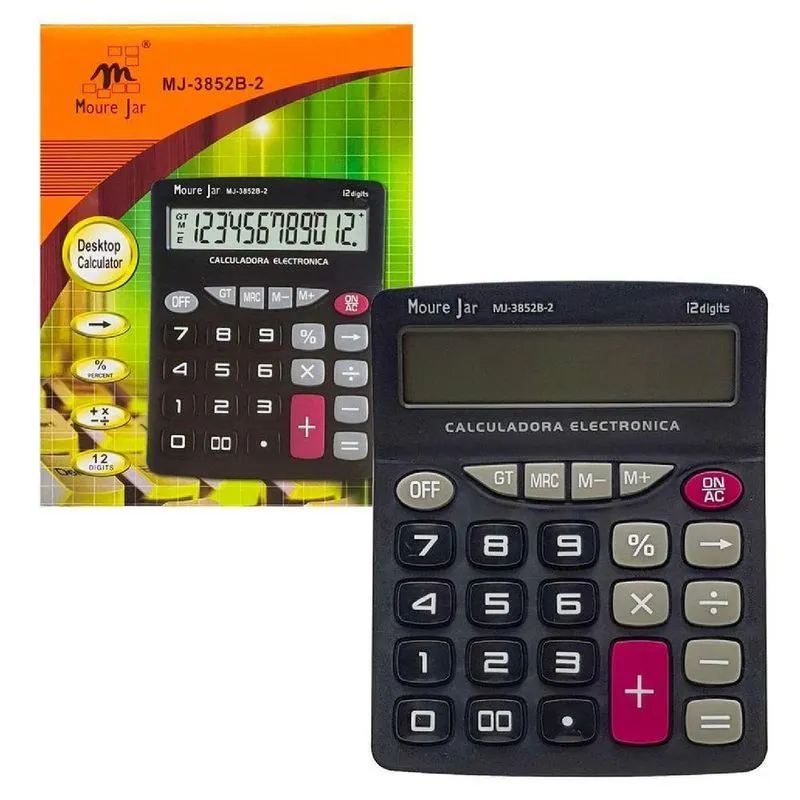 Calculadora 12 Dígitos - Mj-3852b-2 - Moure Jar