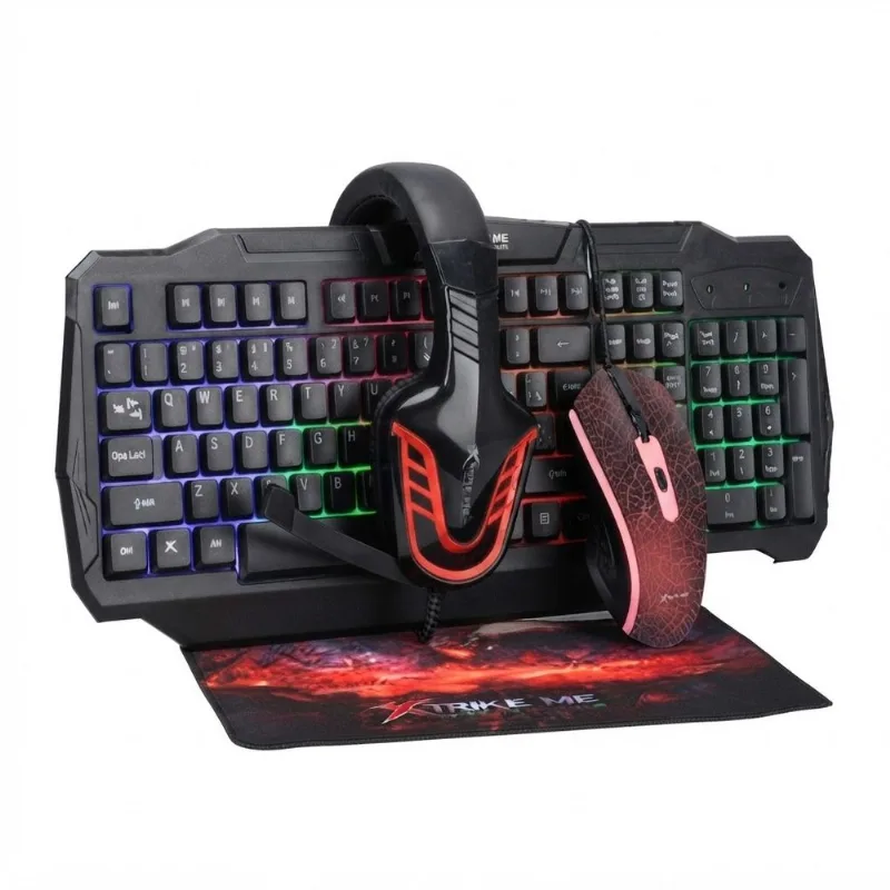TECLADO GAMERS COMBO X 4 Luces RGB