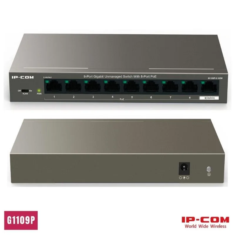Switch Gigabit G1109p Desktop De 9 Portas C/ Poe, 8 Portas Base-tx
