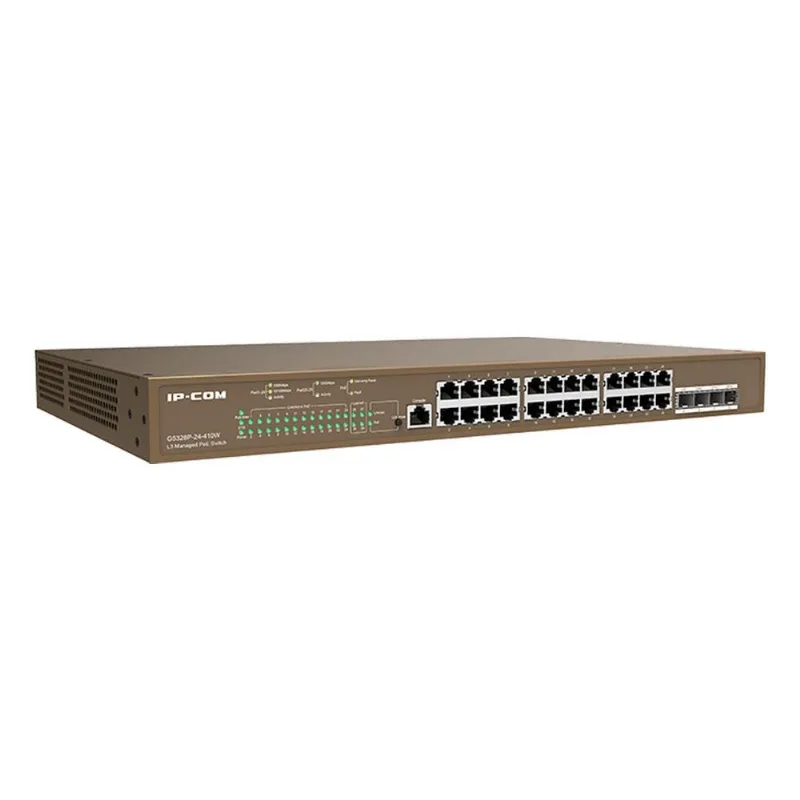 Switch 24 Portas Ip-com G5328p - Gigabit Poe - Gerenciável - Camada 3 - G5328p-24-410w