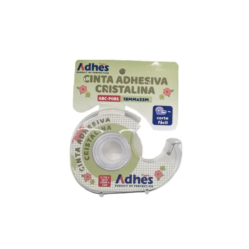 Cinta Adhesiva con Despachador | Adhes | 1.8 x 33 cm