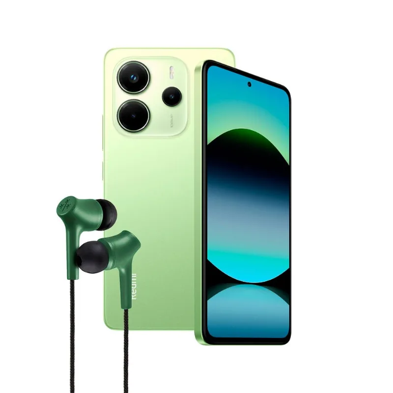 Celular REDMI NOTE 14 6+128gb Lime Green MZB0KBYAR + Auriculares HUNE con Microfono Tipo C - Bosque-#COMBO#-