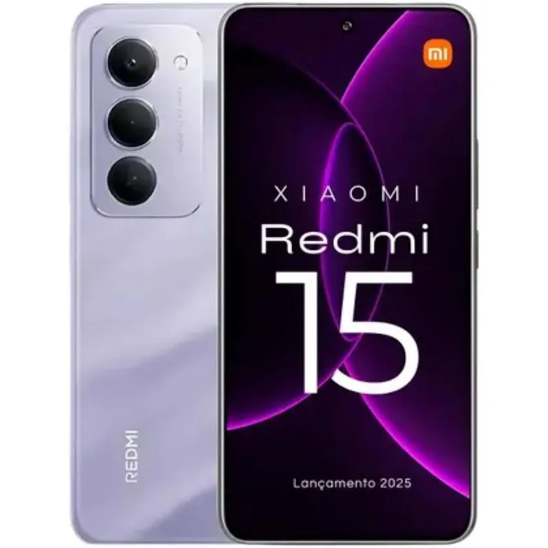 Xiaomi Redmi 15 8gb Ram 256gb Tela 6.9 Dual Sim Roxo Smartphone