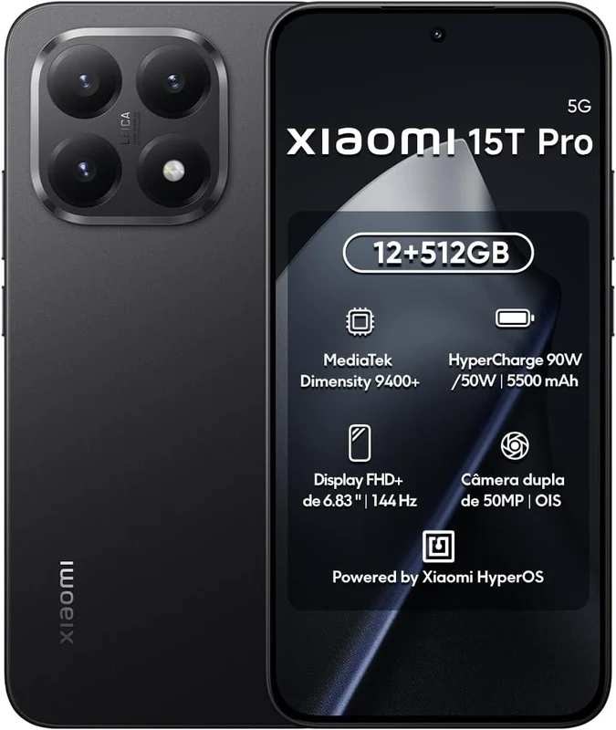 Xiaomi 15T Pro 5G 512GB/12GB Black Unlocked Smart Phone New
