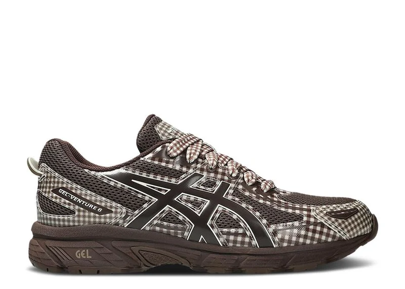 Asics Gel-Venture 6 Story mfg. Reddish Brown Gingham 37.5 EU