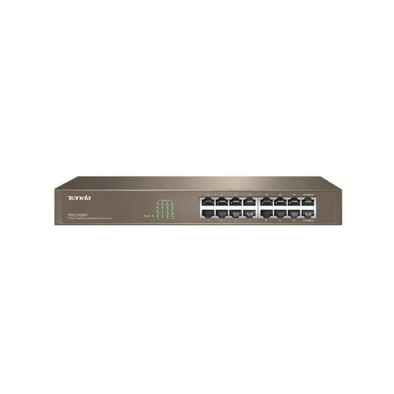 Switch Tenda 16 Portas 10/100/1000 Mbps Gigabit Ethernet - TEG1016D