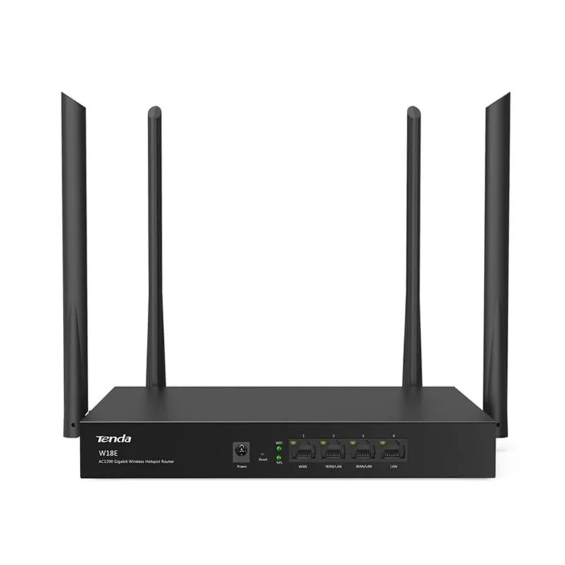 Roteador WiFi Tenda Sem Fio AC1200 Hotspot Gigabit 1200Mbps Dual Band - W18E