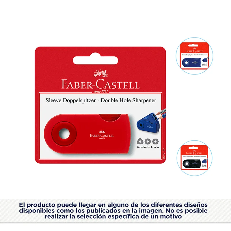 Tajalápiz Faber-Castell Sleeve con depósito (surtido)
