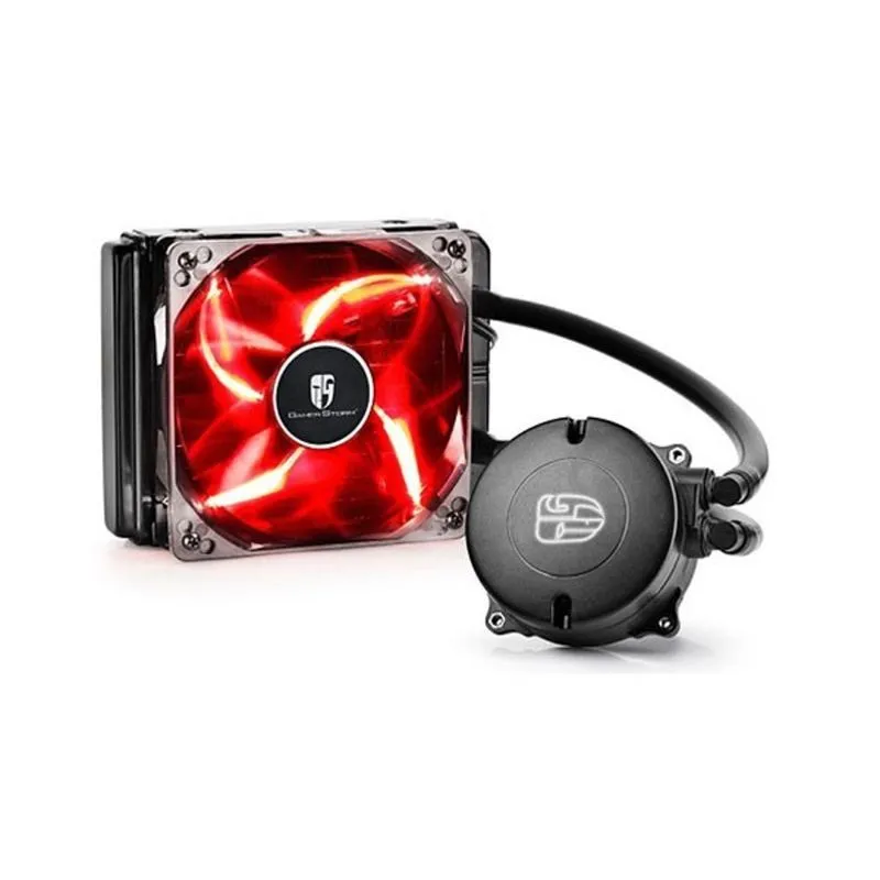 Watercooler - Deepcool Maelstrom 120T - Led Vermelho - DP-GS-H12LR-MS120T-RED