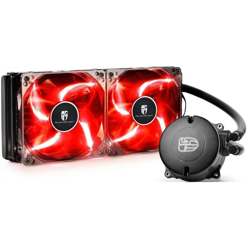 Watercooler - Deepcool Maelstrom 240T - Led Vermelho - DP-GS-H12LR-MS240T-RED