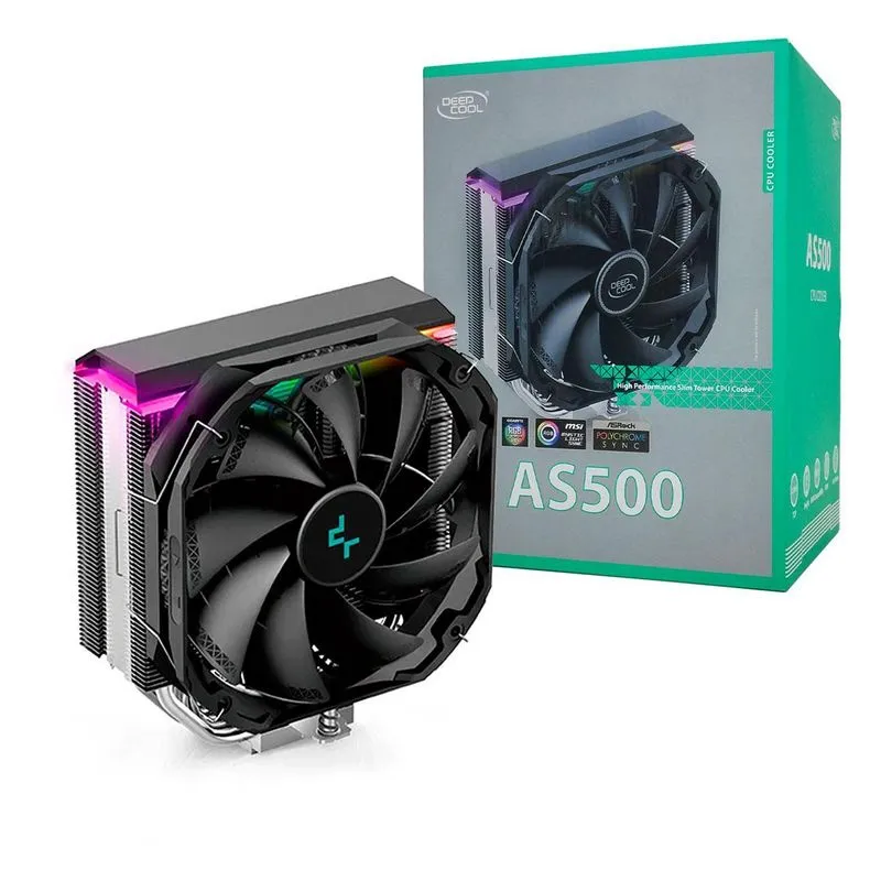 Air Cooler Deepcool AS500, 140mm, Intel/AMD, Led Rgb