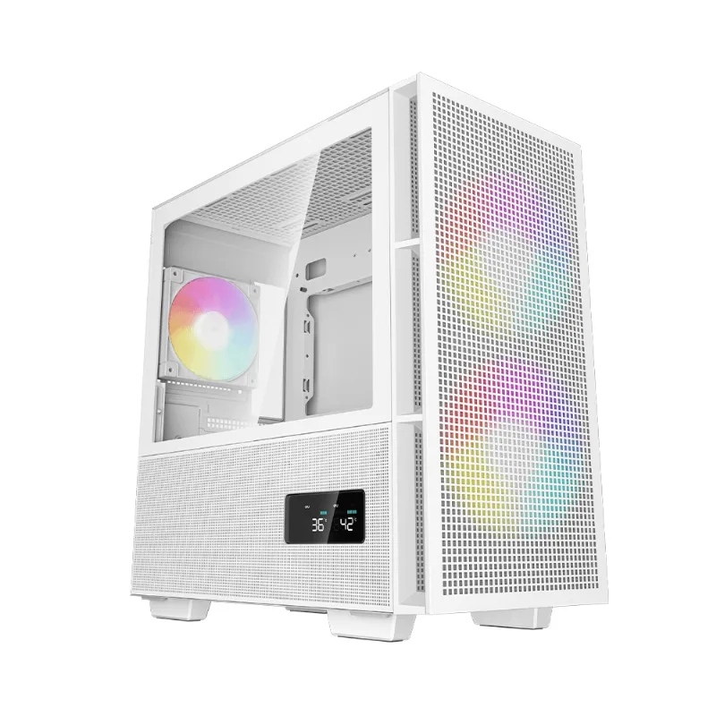 Gabinete Gamer DeepCool CH360 Digital Com 3 Fans Branco