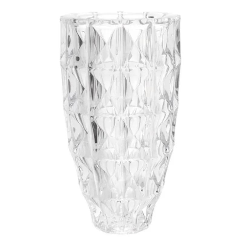 Vaso de Cristal Espesso Clear Decorativo 25x14cm