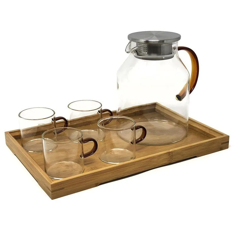 Jogo De Cozinha (1 Jarra 1.8l + 4 Xícaras + B