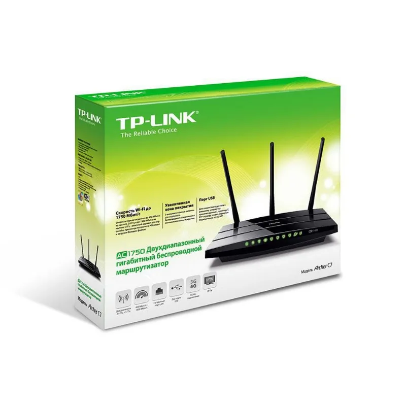 Roteador Dualband Gigabit Tp-Link Archer C7 Ac1750