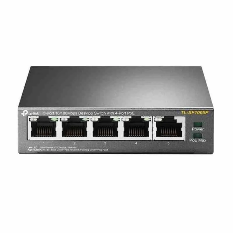 Hub Switch 5 Portas Tp Link Tl Sf1005p 4 Portas Poe