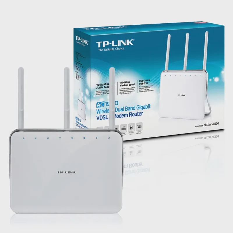 Roteador Wireless Gigabit vdsl / adsl 1300mbps Archer VR900 TP-Link