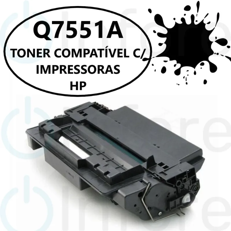 Toner Q7551A Compatível com P3005 P3005DN P3005N M3035MFP M3027MFP P3005X M3027XMFP M3035XAMFP