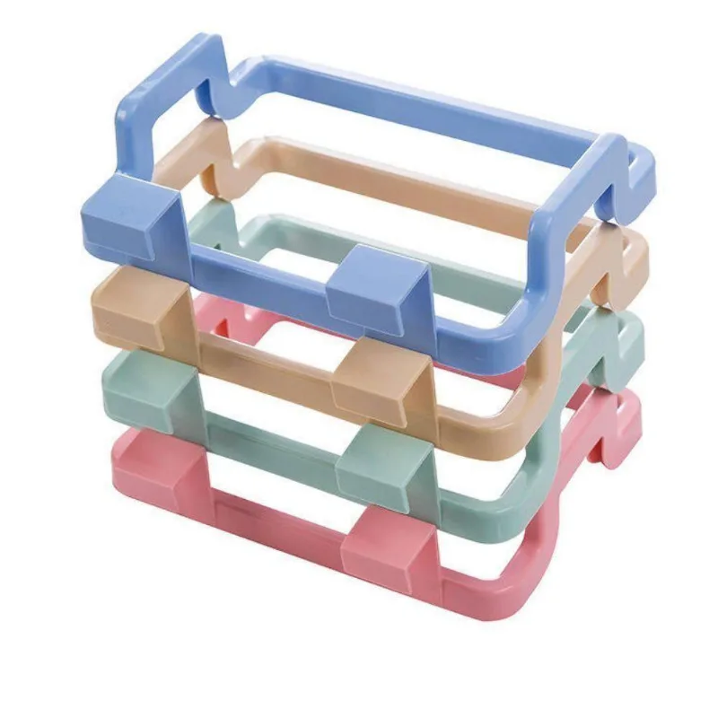 Lixeira de Porta Pia 17CM Plástico Abertura Manual Multiuso Azul