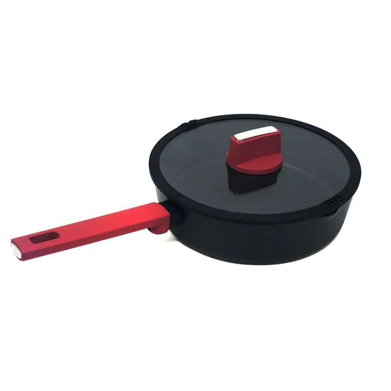 Frigideira funda antiaderente tampa vidro 26cm Betty Crocker