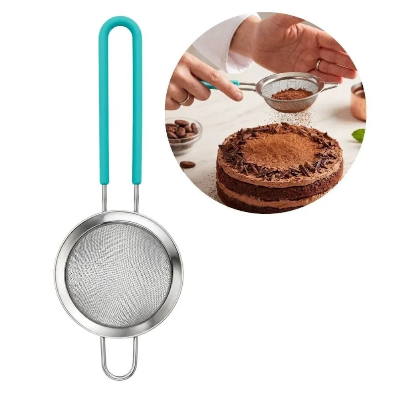 Peneira Coar Polvilhar Cozinha Aço Inox 7cm Baker's Secret