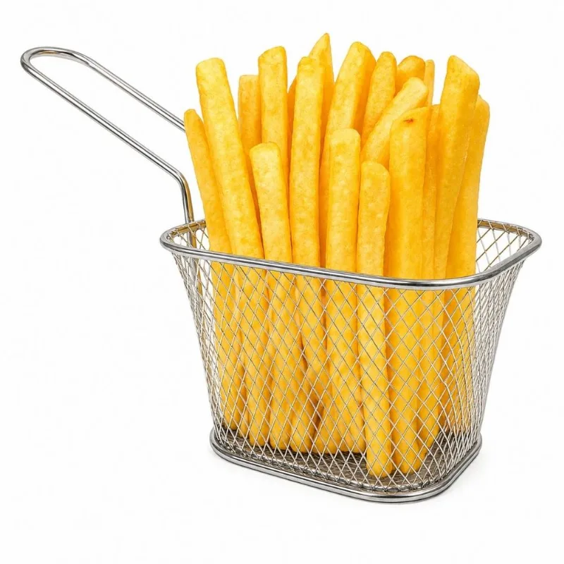 Mini Cesto Inox Porção Batata Frita Churros Baker's Secret