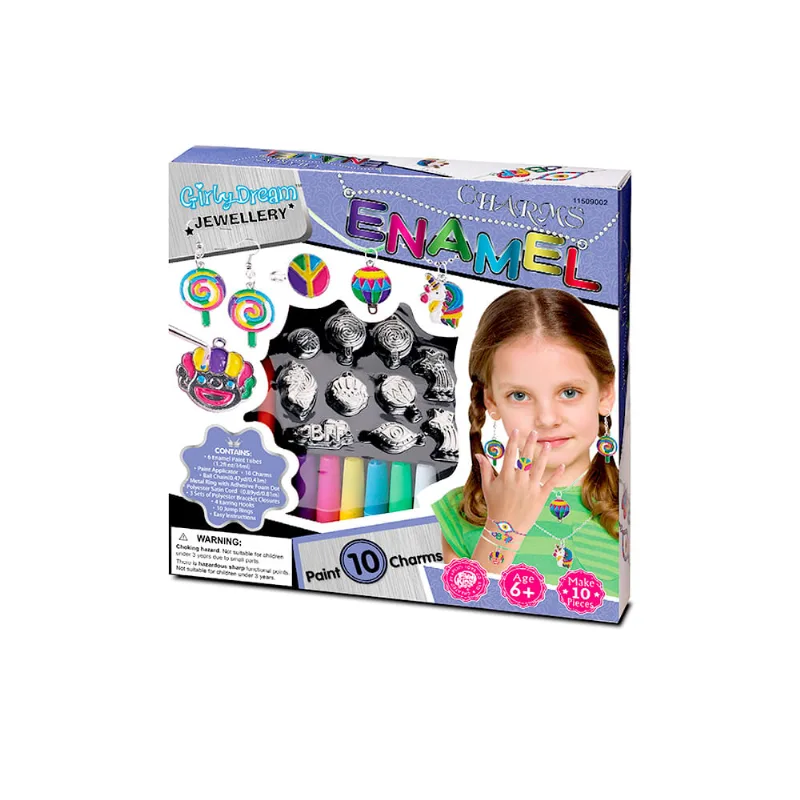 Set Belleza Joyas Metal Para Pintar