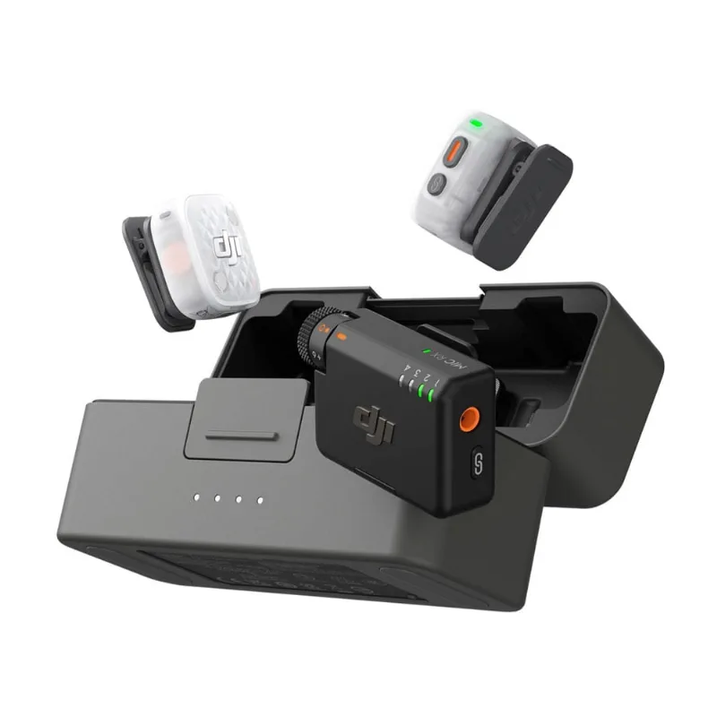 Mic Mini 2S DJI (2 TX + 1 RX + Estuche De Carga), Cancelación De Ruido Con IA