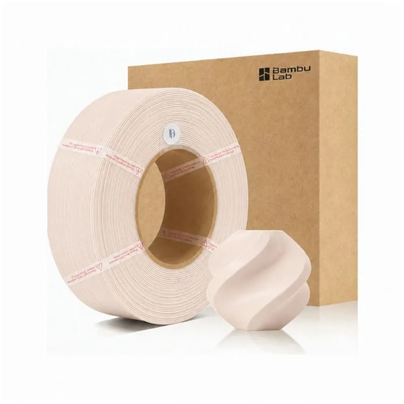 Filamento Refil PLA Lite Matte Bege 1kg 1.75mm Bambu Lab Impressora 3D Protótipo Modelagem Peça