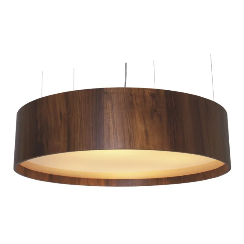 Pendente Lustre Madeira Oval 70 Cm