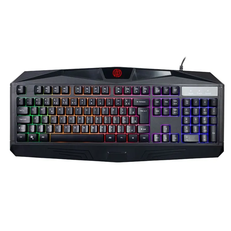Teclado Game Profissional USB Backlight RGB Hoopson TPC-044