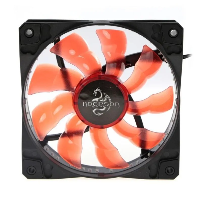 Cooler Fan Hoopson 33 Leds Vermelho 12 Cm