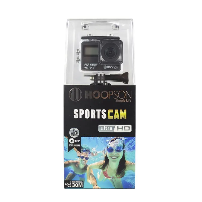 Webcam e Camera Sport USB 2.0 / HDMI HOOPSON SCH-003 (Full HD, WIFI) - Funciona como Webcam