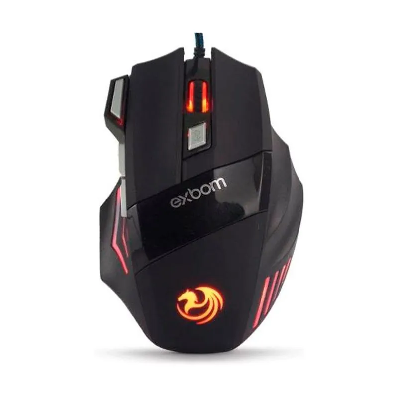 Mouse Gamer Hoopson Nexus Rgb, 7200 Dpi, 9 Botoes, Black, Gt300+