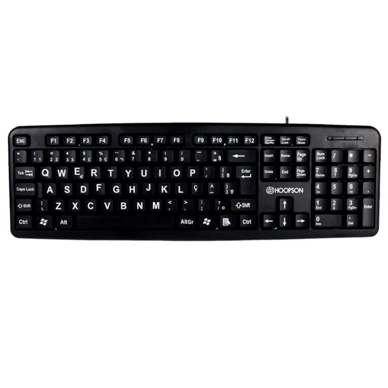 Teclado Standard Home Office Teclas Grandes Hoopson TPC-058G