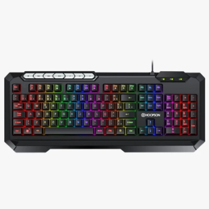Teclado Gamer Hoopson rgb, ABNT2, 19 Teclas Anti-Ghosting, Cabo de 1,5 Metros - TPC-074