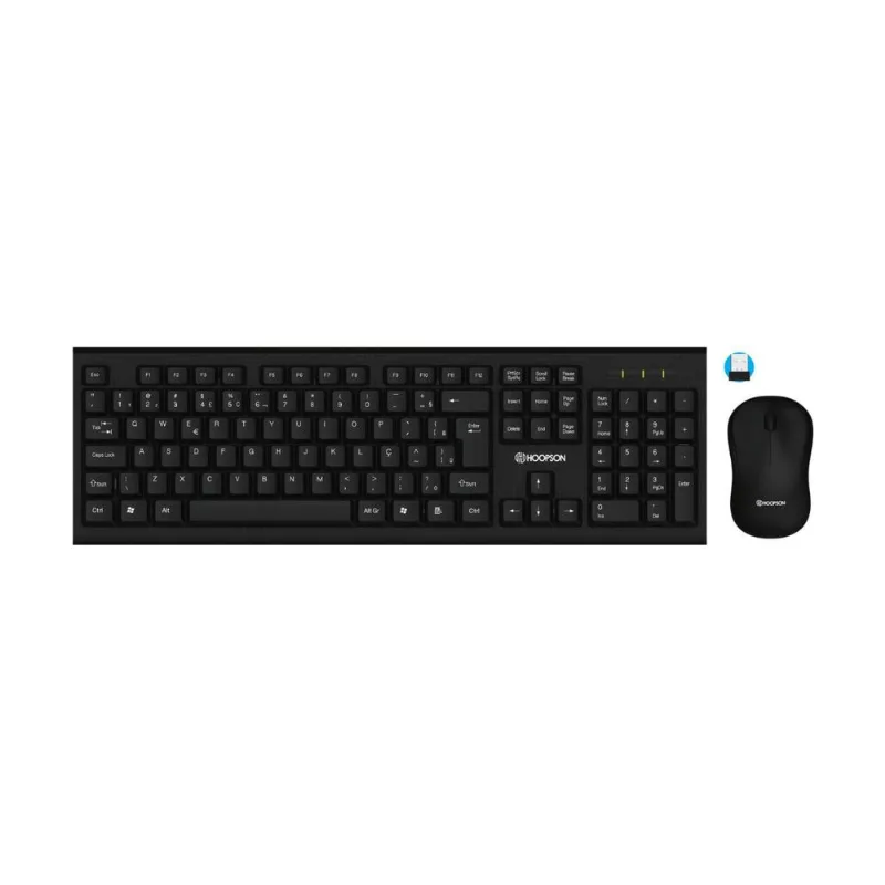Kit Mouse e Teclado Office Wireless Hoopson