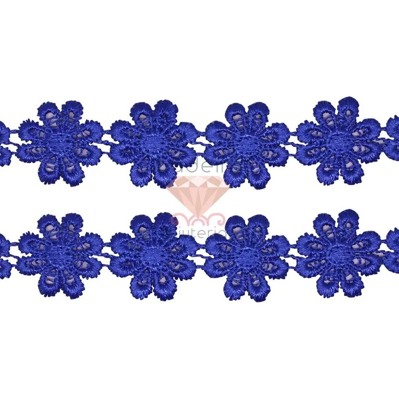 RENDA FLOR DE GUIPIR 20MM COM 14 METROS 040 - Azul 040