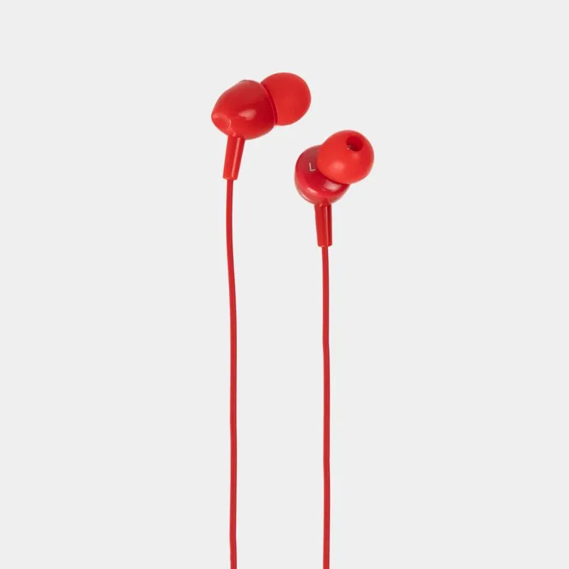 Audífonos In ear Alámbricos E48P Havit, rojos
