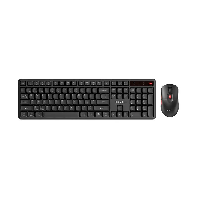 Combo inalámbrico de teclado + mouse Havit KB261WB, negro