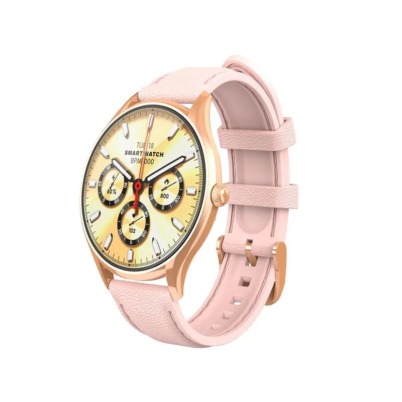 Smartwatch Havit M9048 Ultra con tablero circular de 1.43", rosado