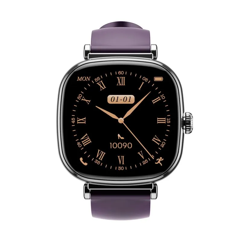Smartwatch Havit M9060 con tablero cuadrado de 1.7", morado