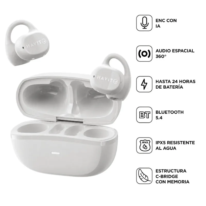 Auriculares Open Ear Havit OWS916 Audio Espacial BT 5.4